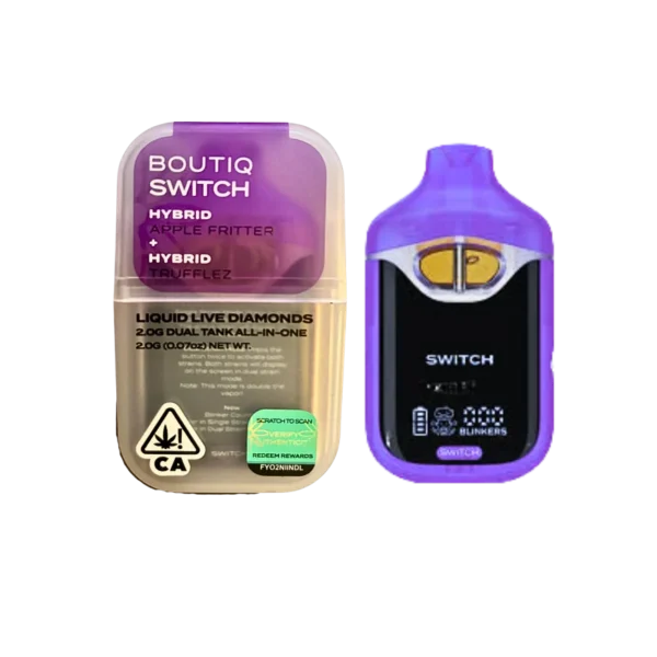 Boutiq Switch V4 apple Fritter X trufflez 2g Dual Tank Disposable